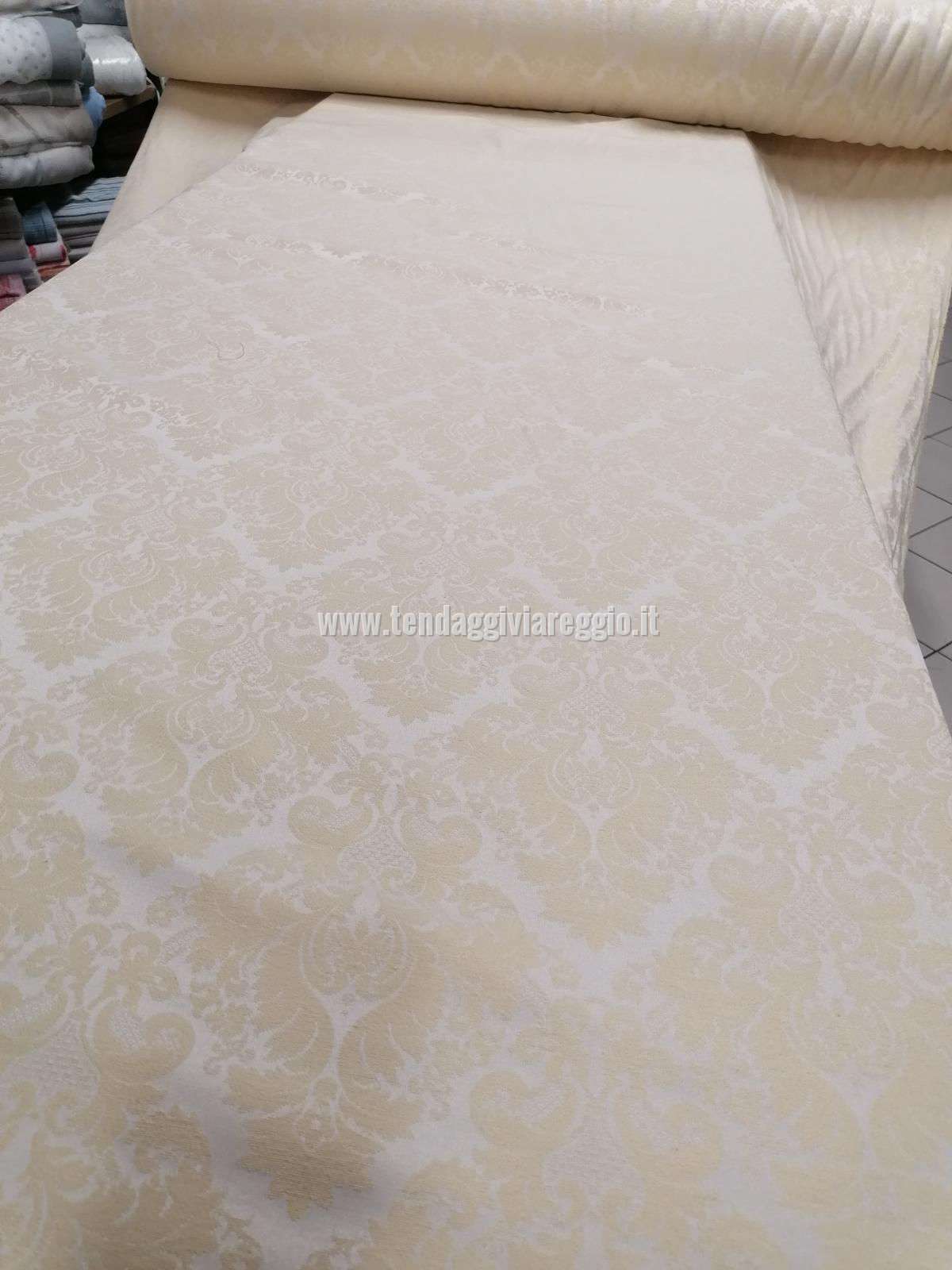 Tessuto tappezzeria DONATELLO color CREMA cm 280