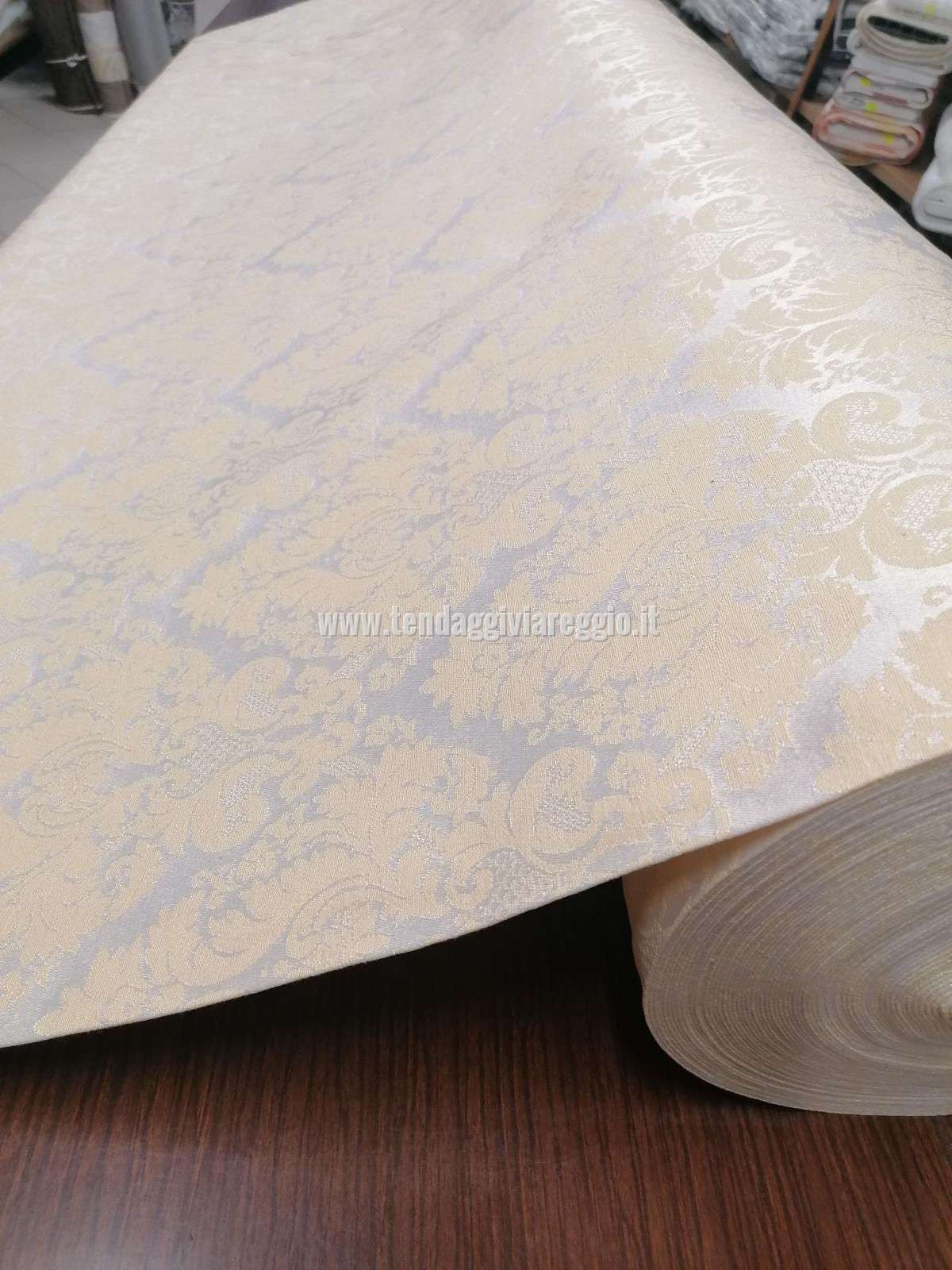 Tessuto tappezzeria DONATELLO color CREMA cm 280