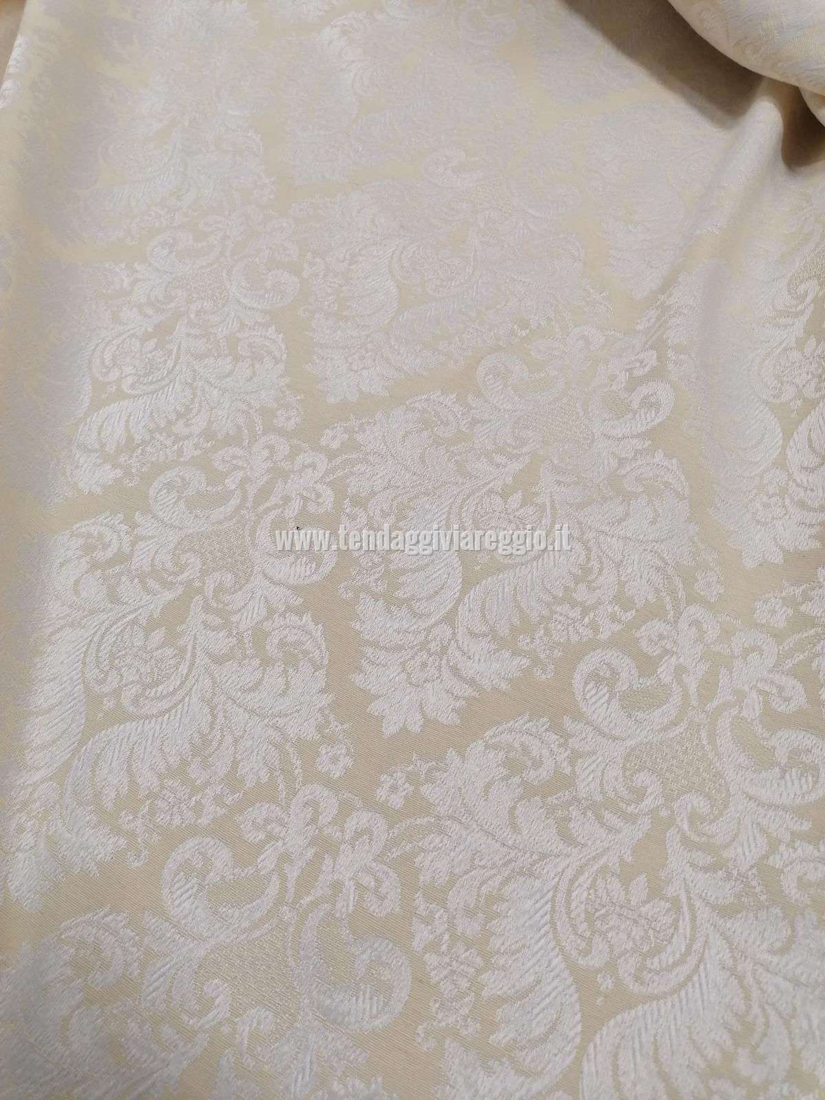 Tessuto tappezzeria DONATELLO color CREMA cm 280