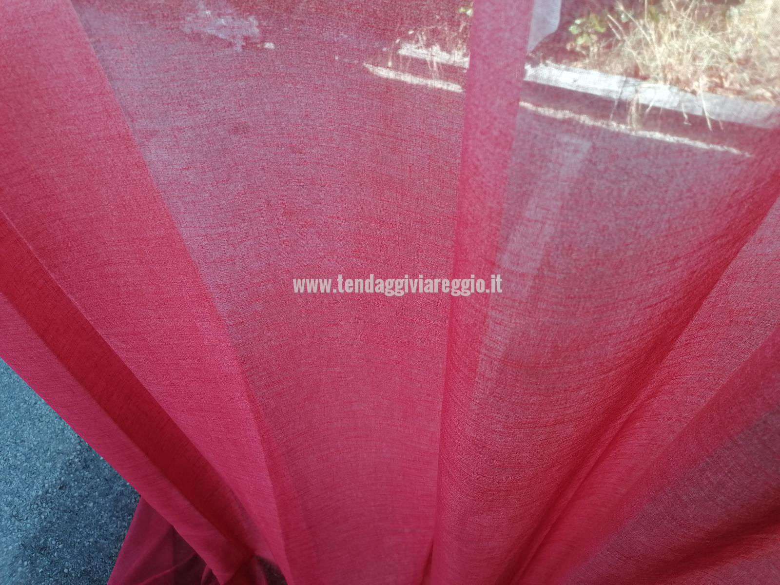 Tenda confezionata DEGRADE' ROSA con fettuccia arricciante