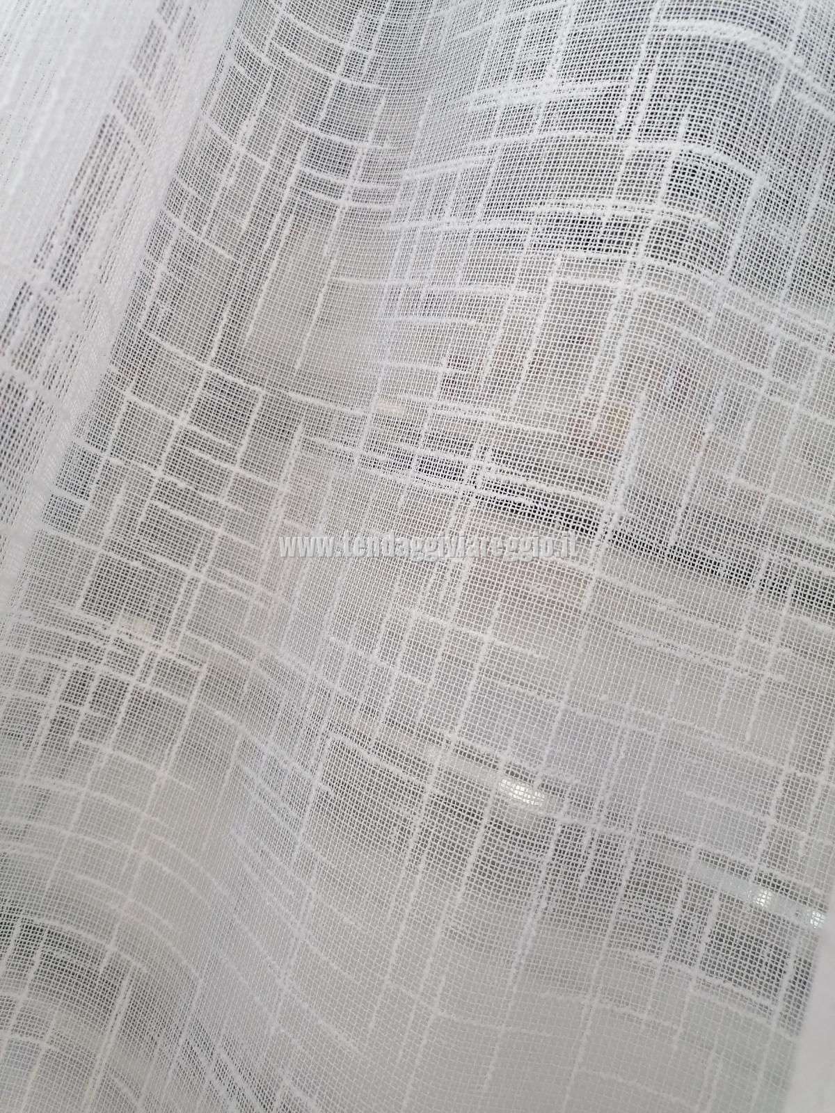 Tenda BOUCLE' BIANCO in altezza 300 cm piombato made in Italy