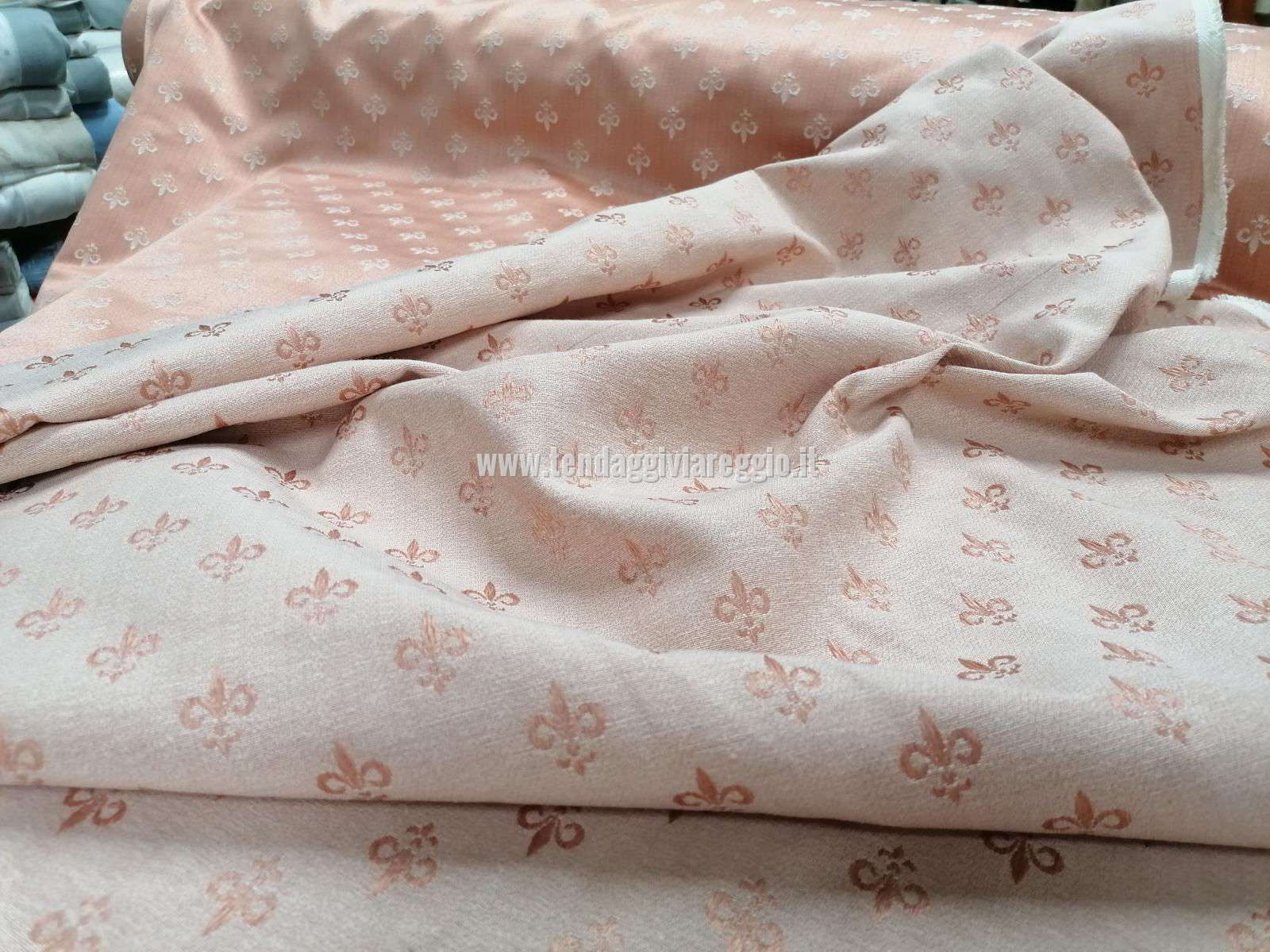 Tessuto tappezzeria GIGLIO color ROSA cm 280