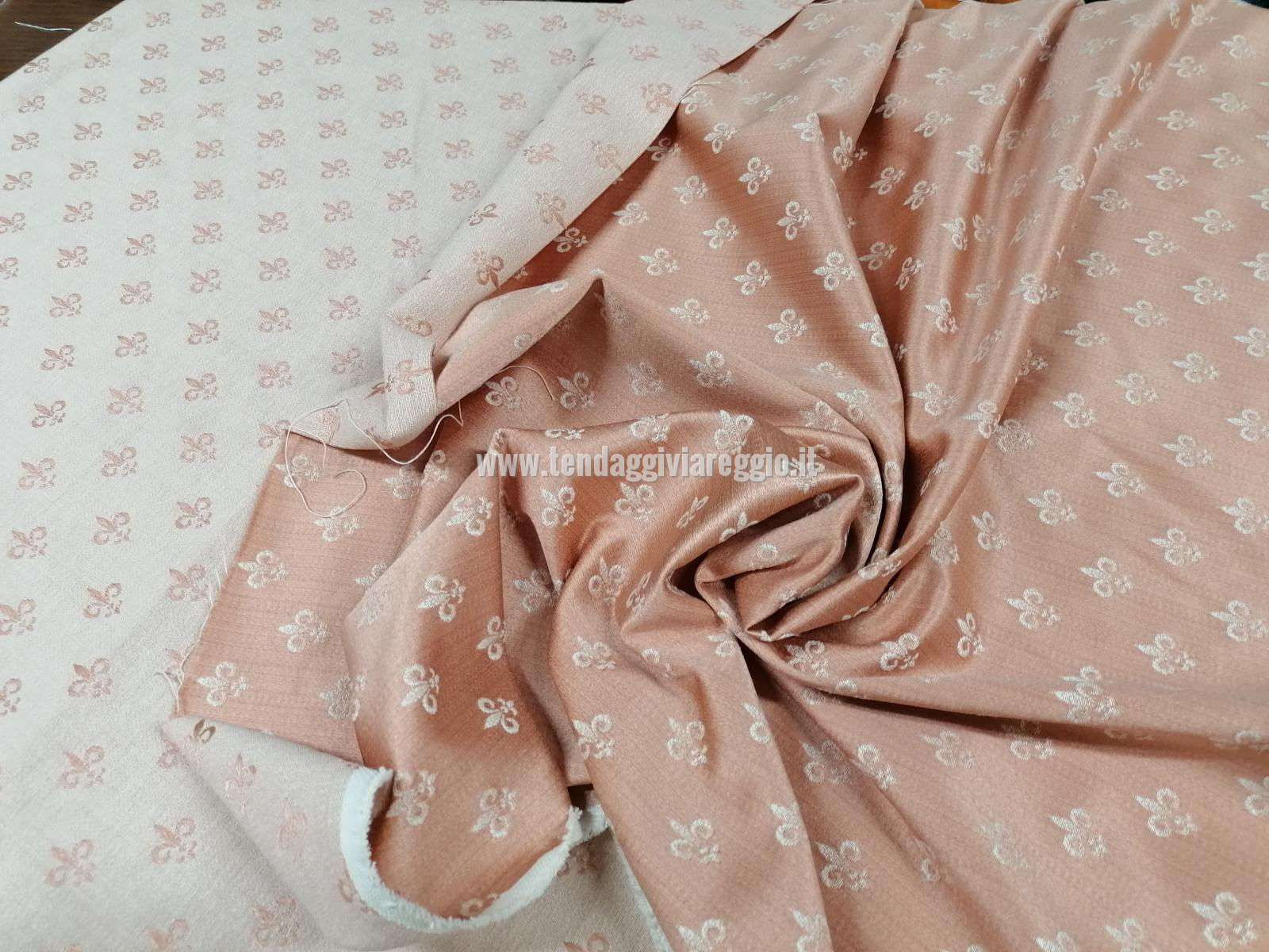 Tessuto tappezzeria GIGLIO color ROSA cm 280