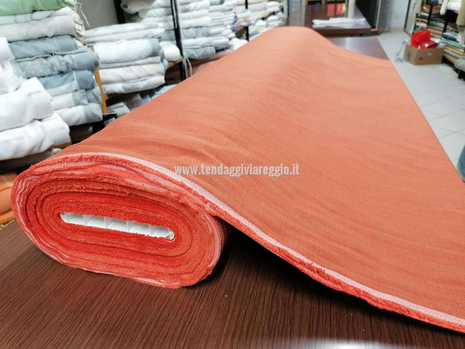 Tessuto tappezzeria UNITO color ARANCIONE