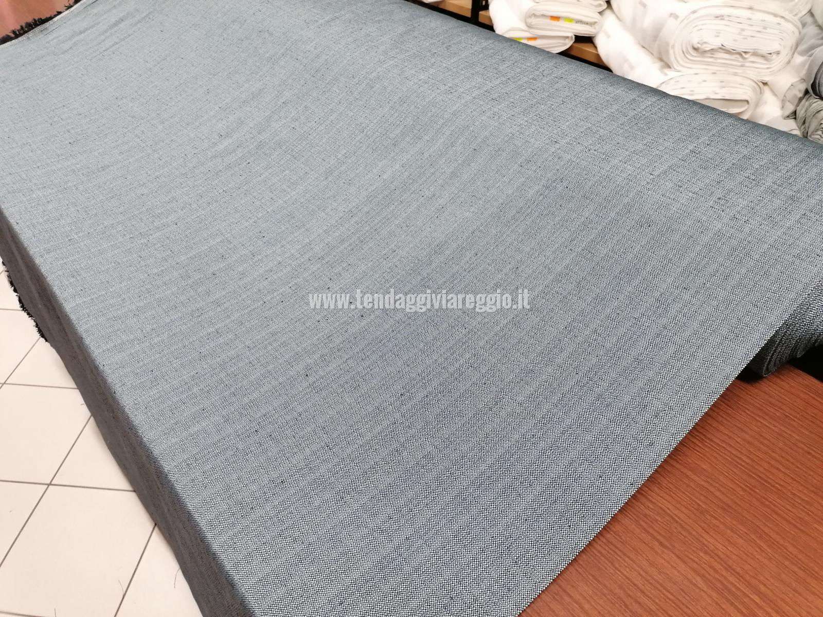 Tessuto tappezzeria UNITO color BLUE JEANS