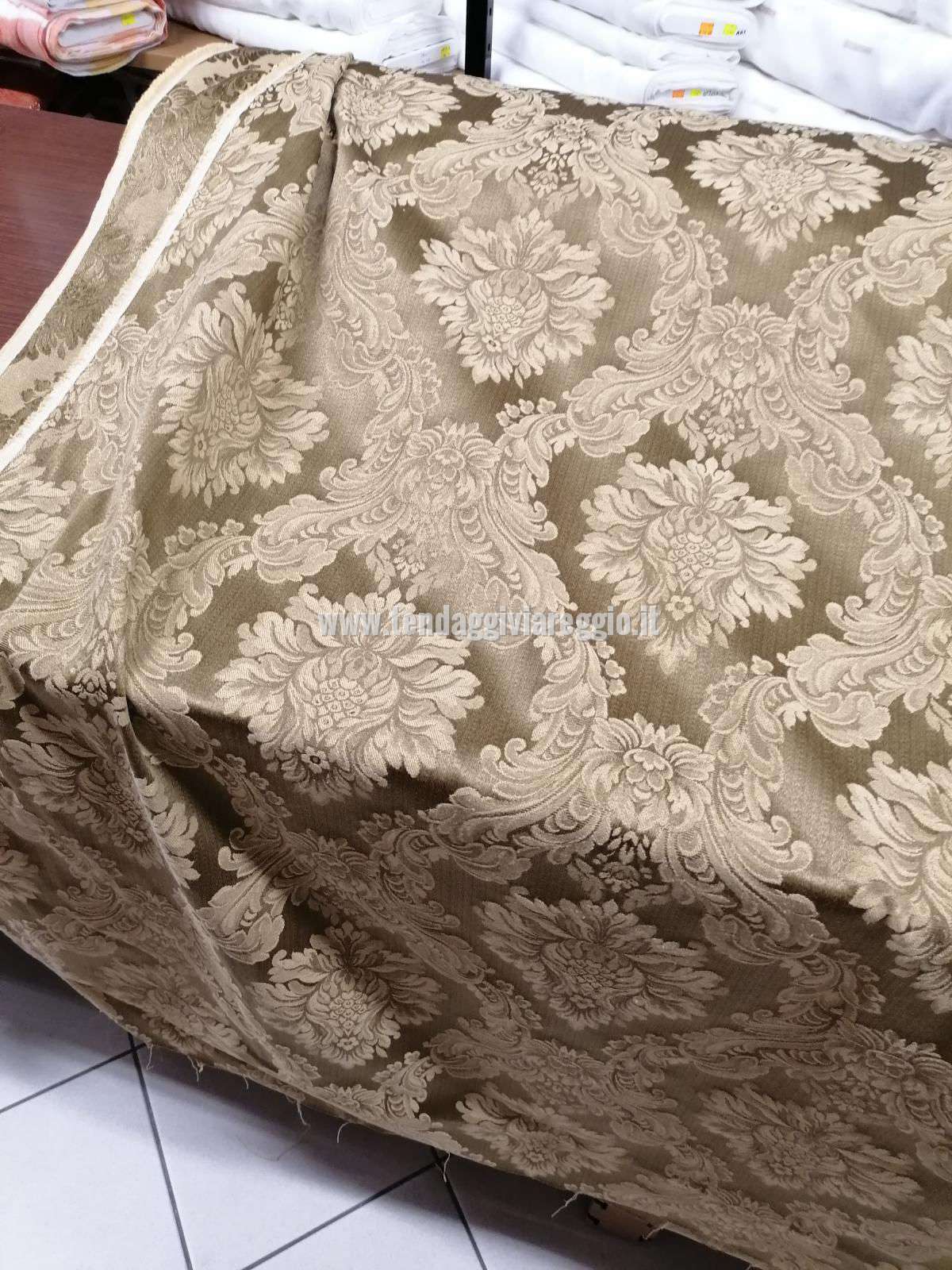 Tessuto tappezzeria DONATELLO color BRONZO cm 280