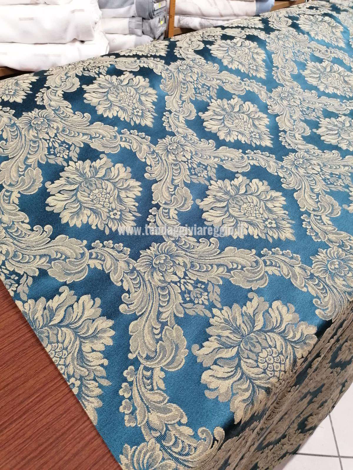 Tessuto tappezzeria DONATELLO color BLU cm 280