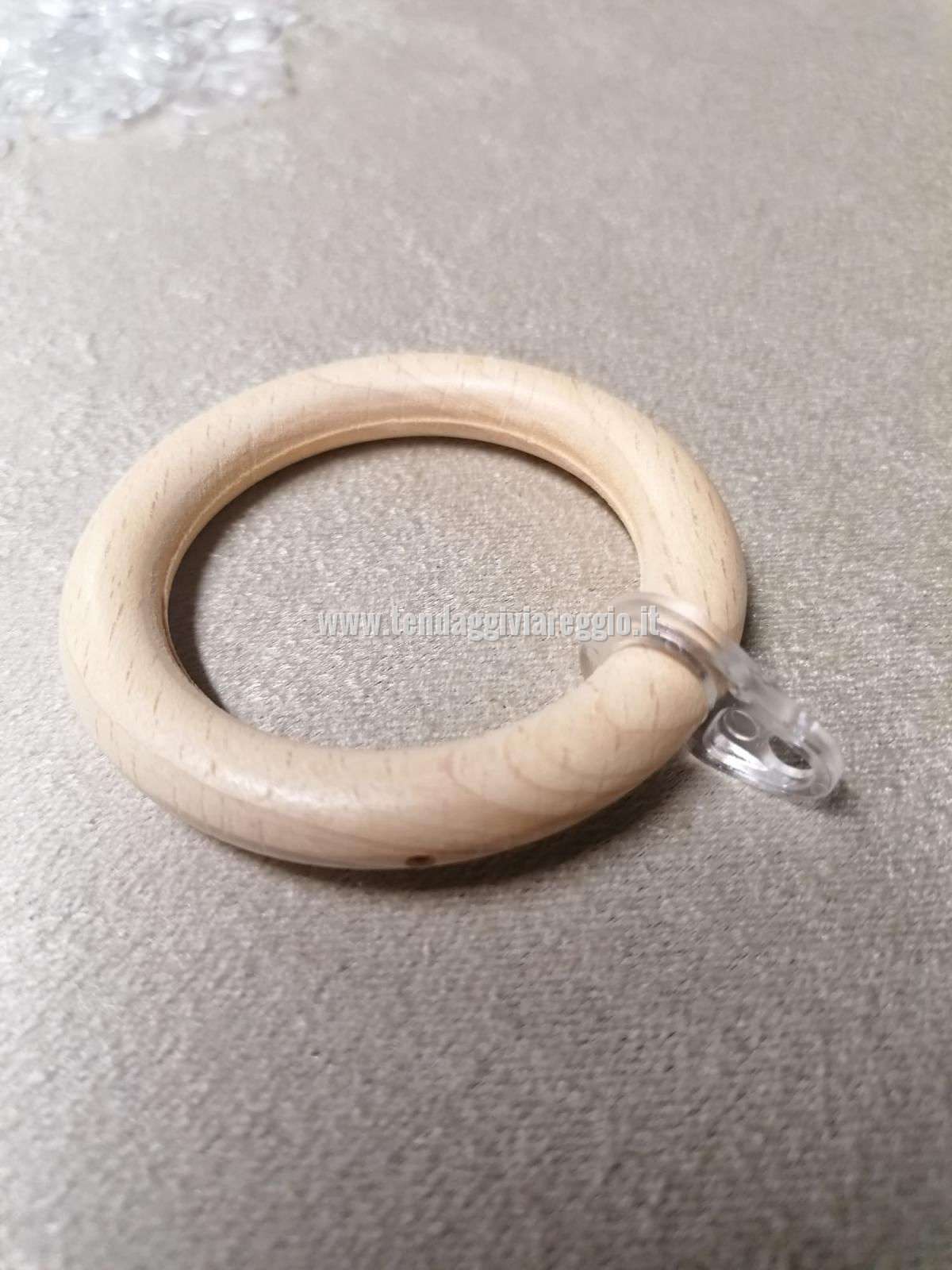 GANCIO CON OCCHIOLO grande per anelli su bastoni diametro 35 mm e oltre