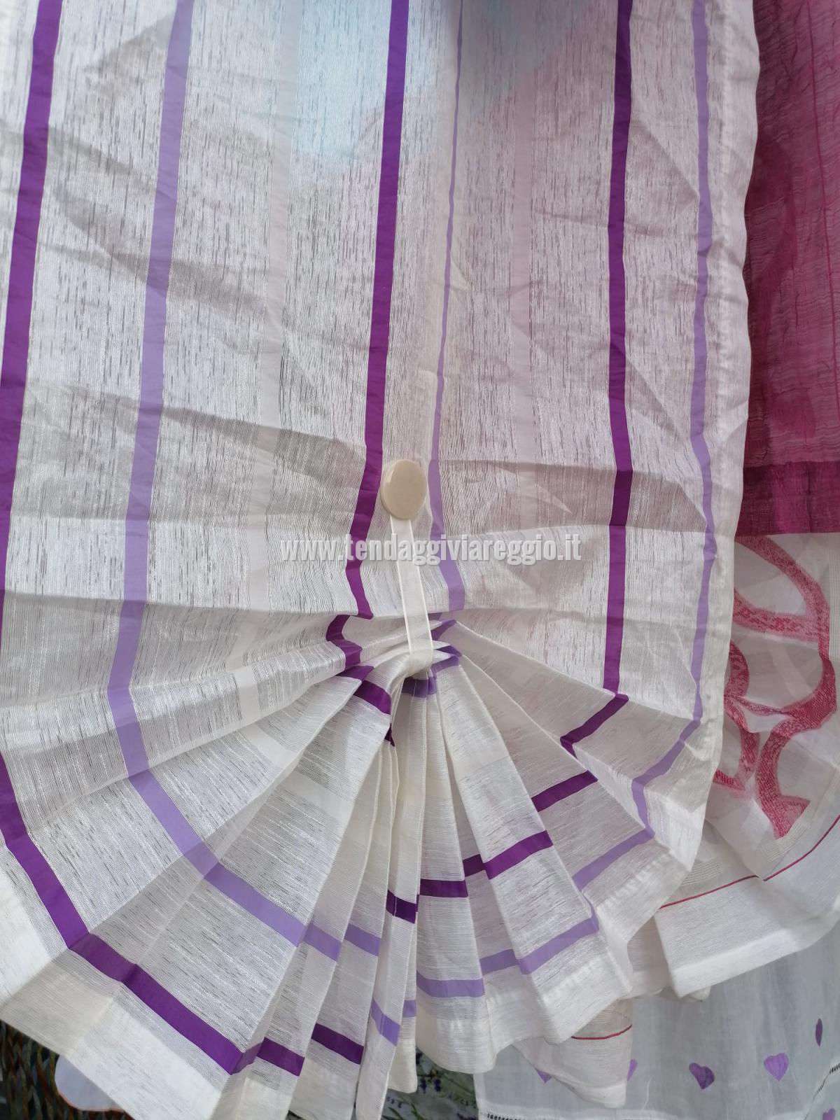 Tendina a vetro confezionata CAPRI color VIOLA 