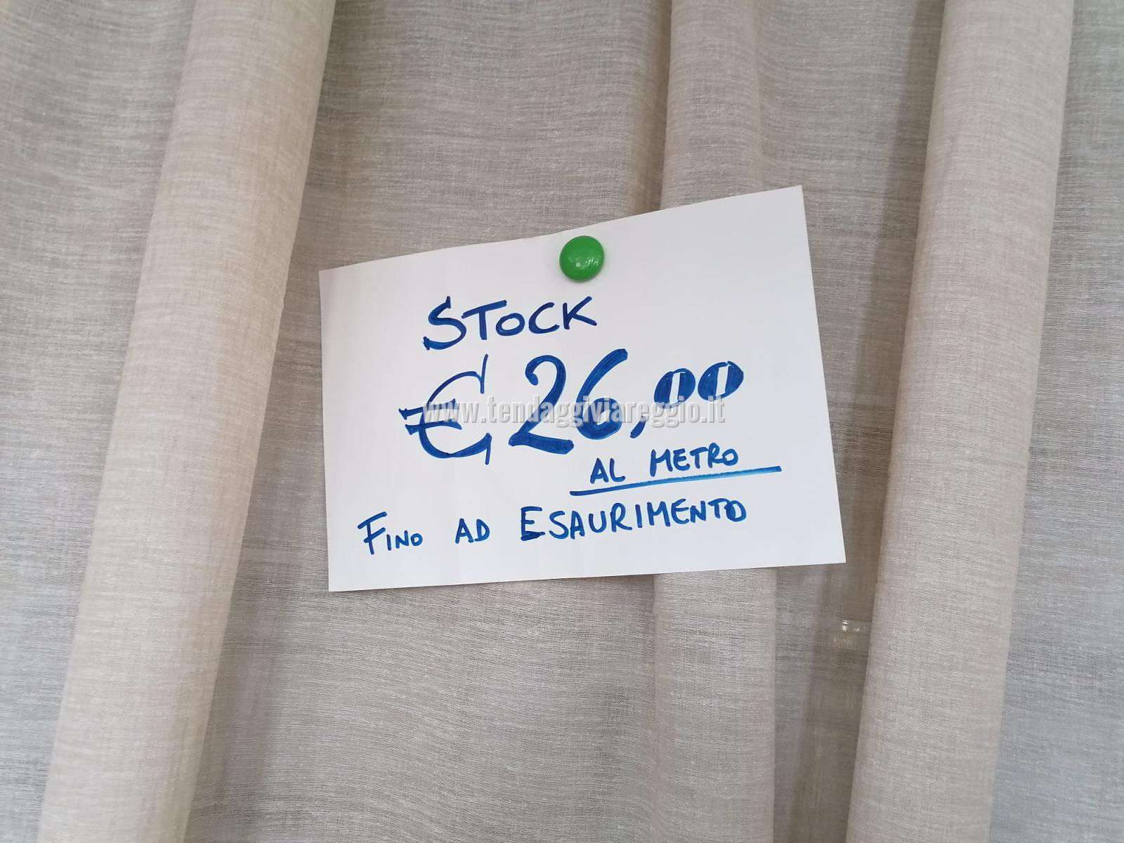 Tenda ASYA MELANGIATO TORTORA stock cm 300 con piombo