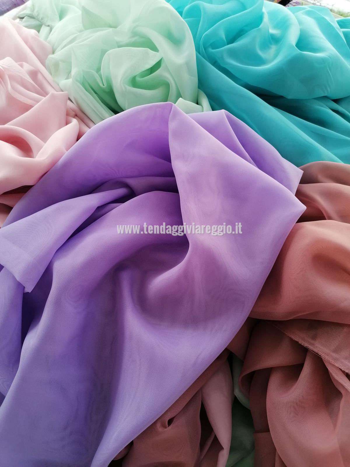 Tende in velo modello MARLEY voile cm 300 piombate in 70 varianti di colore