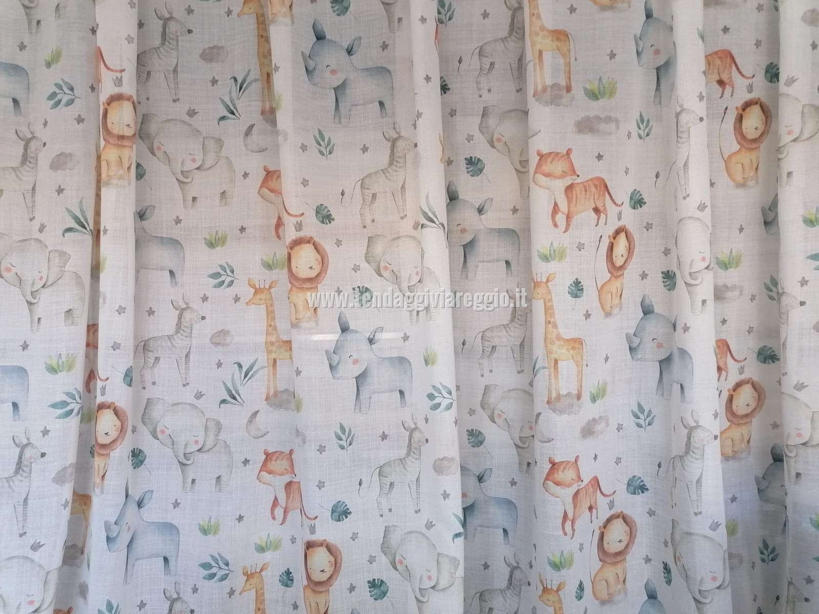 Tenda per cameretta bambini modello LA SAVANA DEI SOGNI