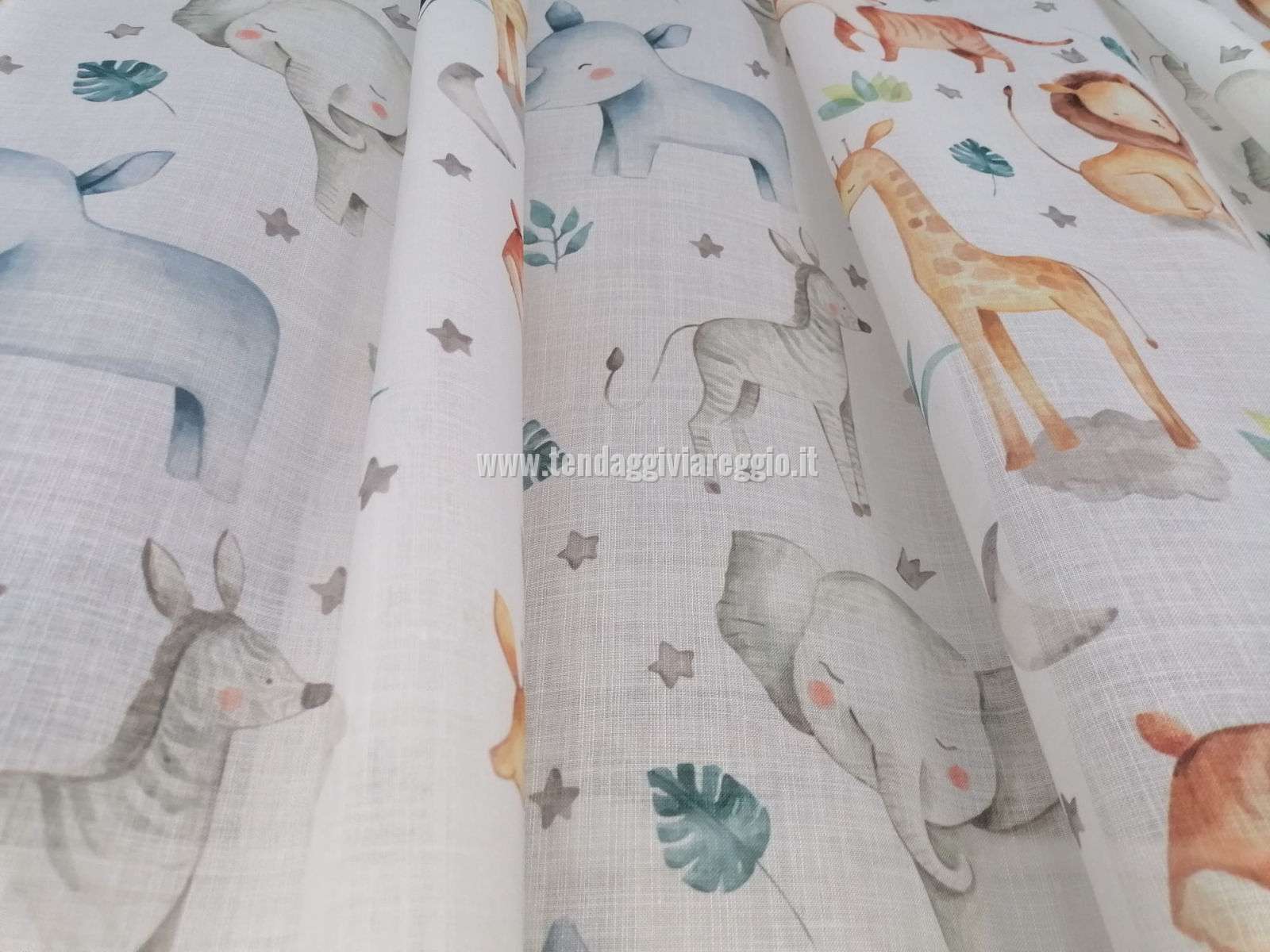 Tenda per cameretta bambini modello LA SAVANA DEI SOGNI
