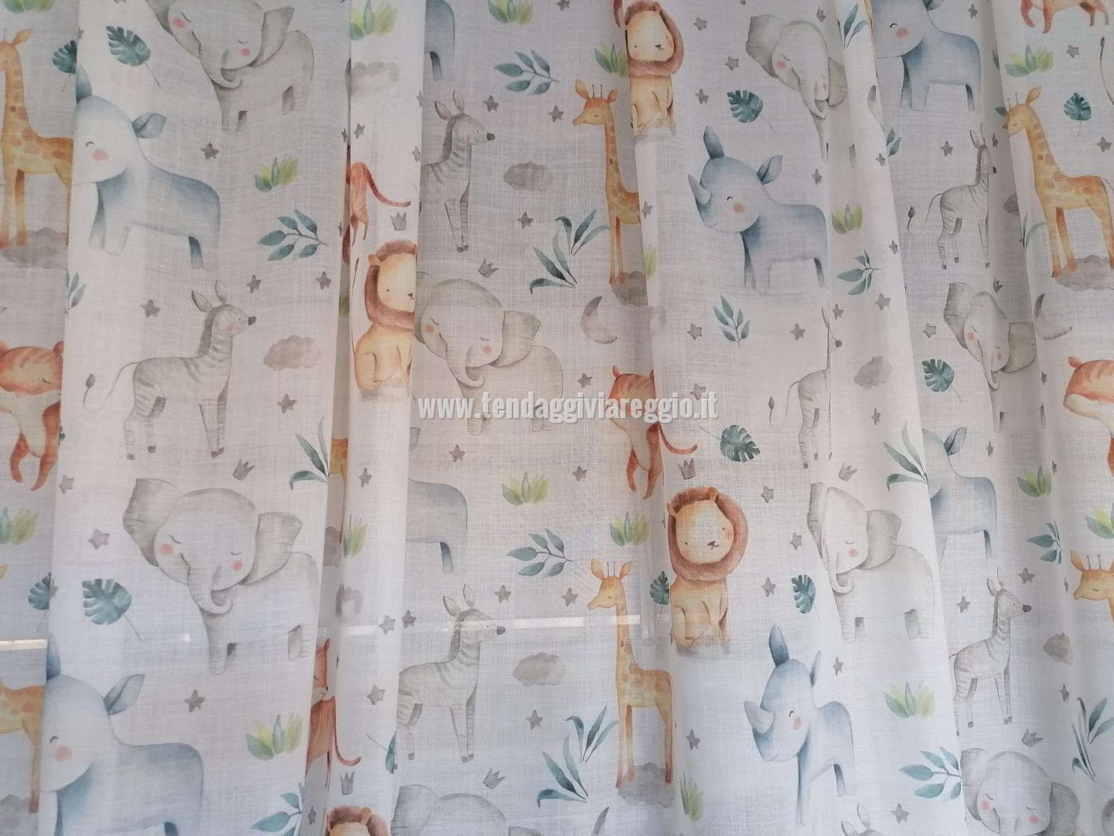 Tenda per cameretta bambini modello LA SAVANA DEI SOGNI