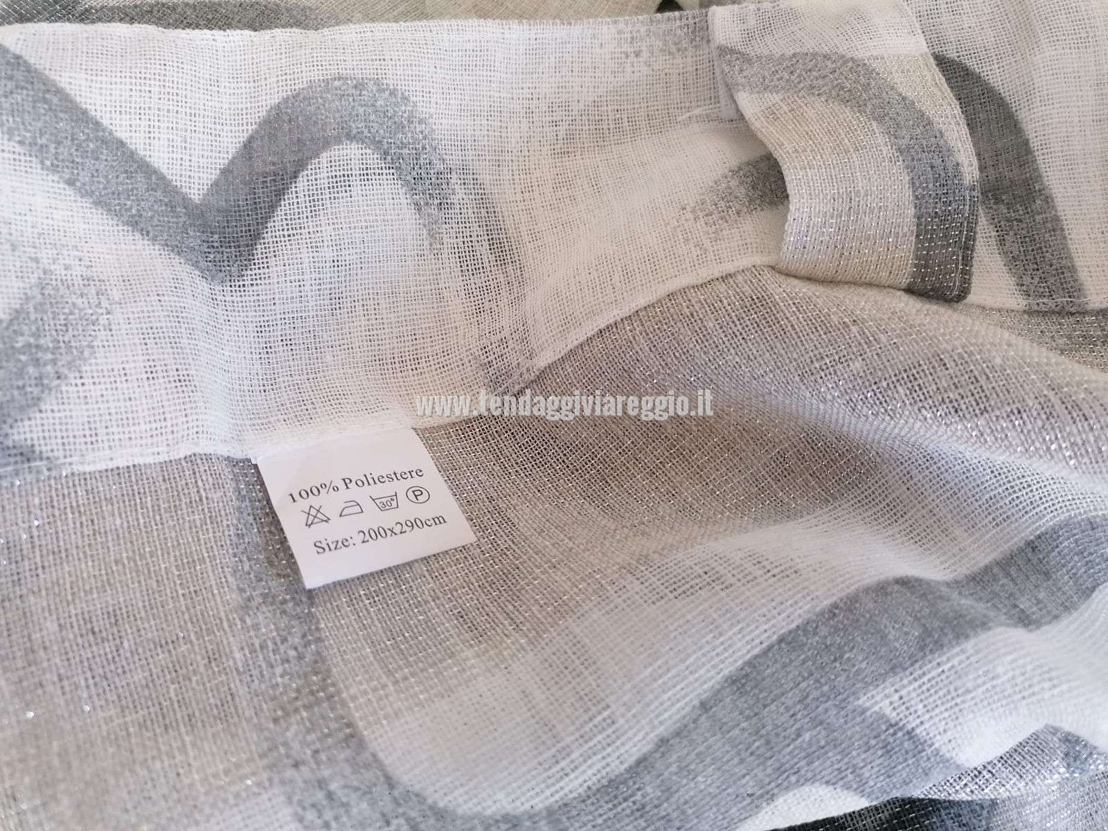Tendone confezionato TEO LUREX con passanti a scomparsa