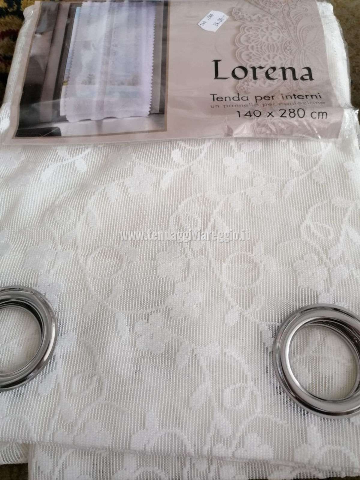 Tenda confezionata traforata LORENA con anelli