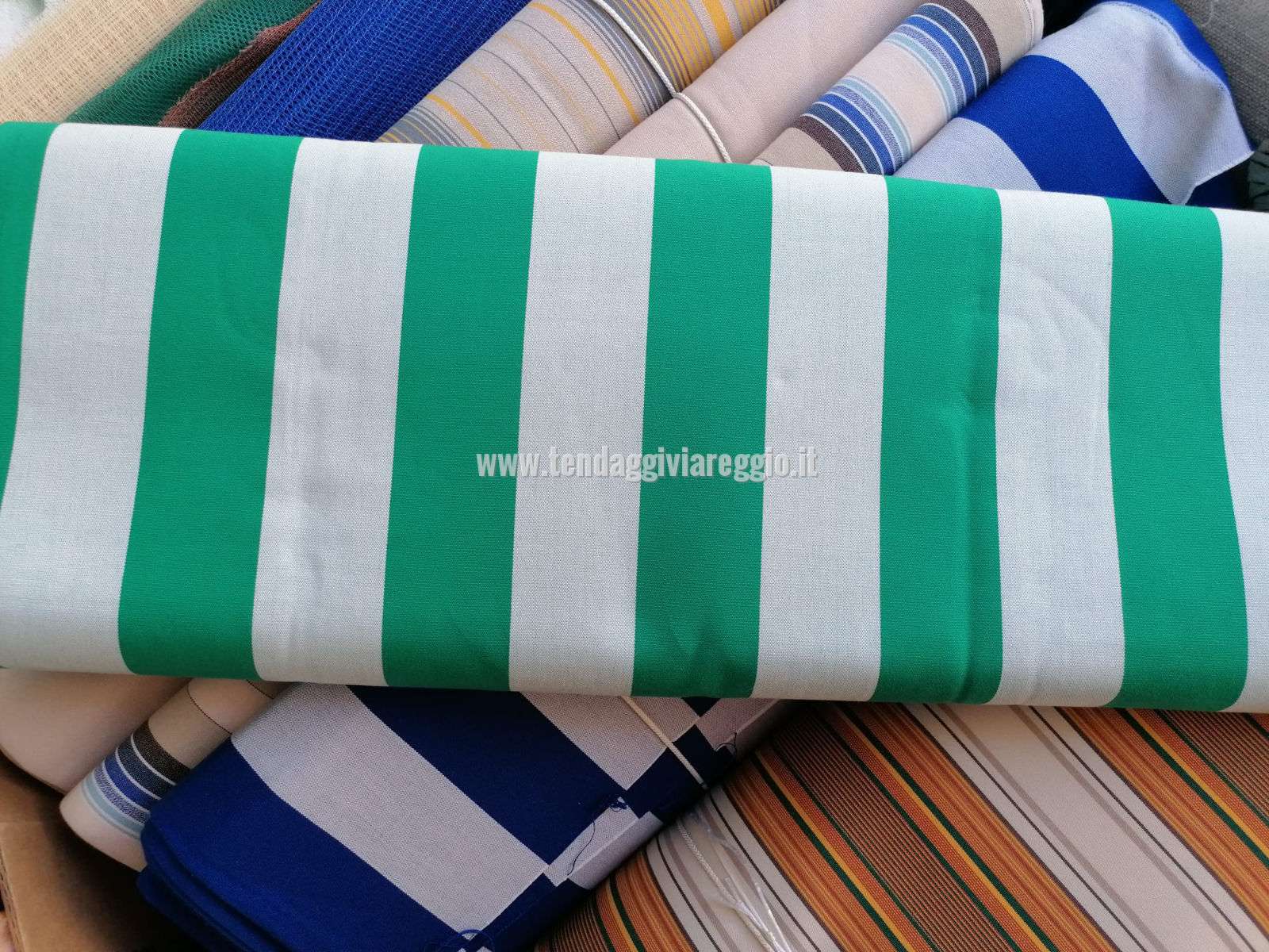 Tenda da sole RIGA CLASSICA BLU e VERDE